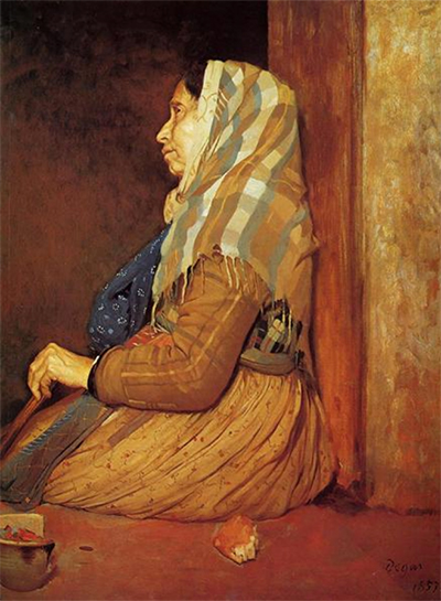 A Roman Beggar Woman Edgar Degas